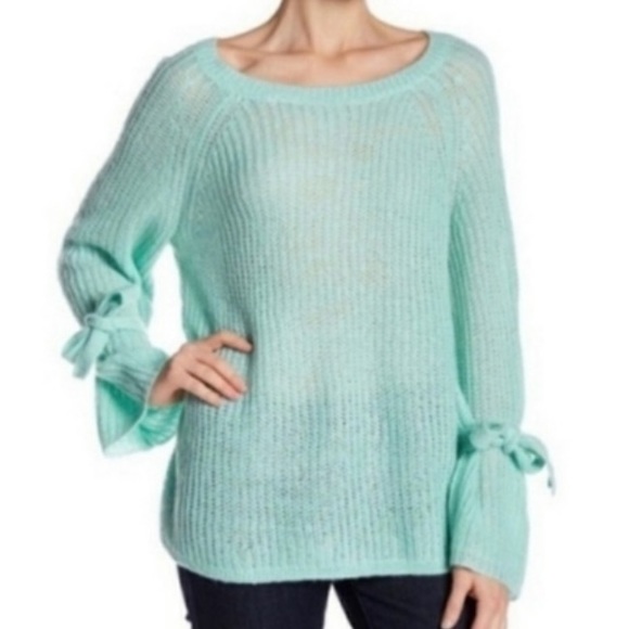 PROJECT NAADAM Sweater Knit Tied Bell Sleeve Women - Picture 9 of 10